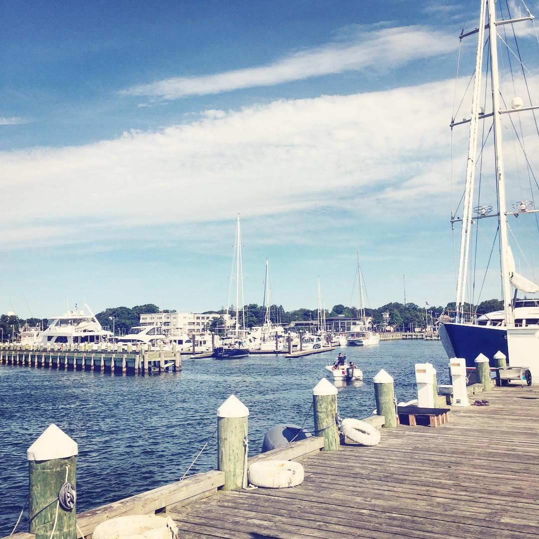 Marina Dock with Sailboats