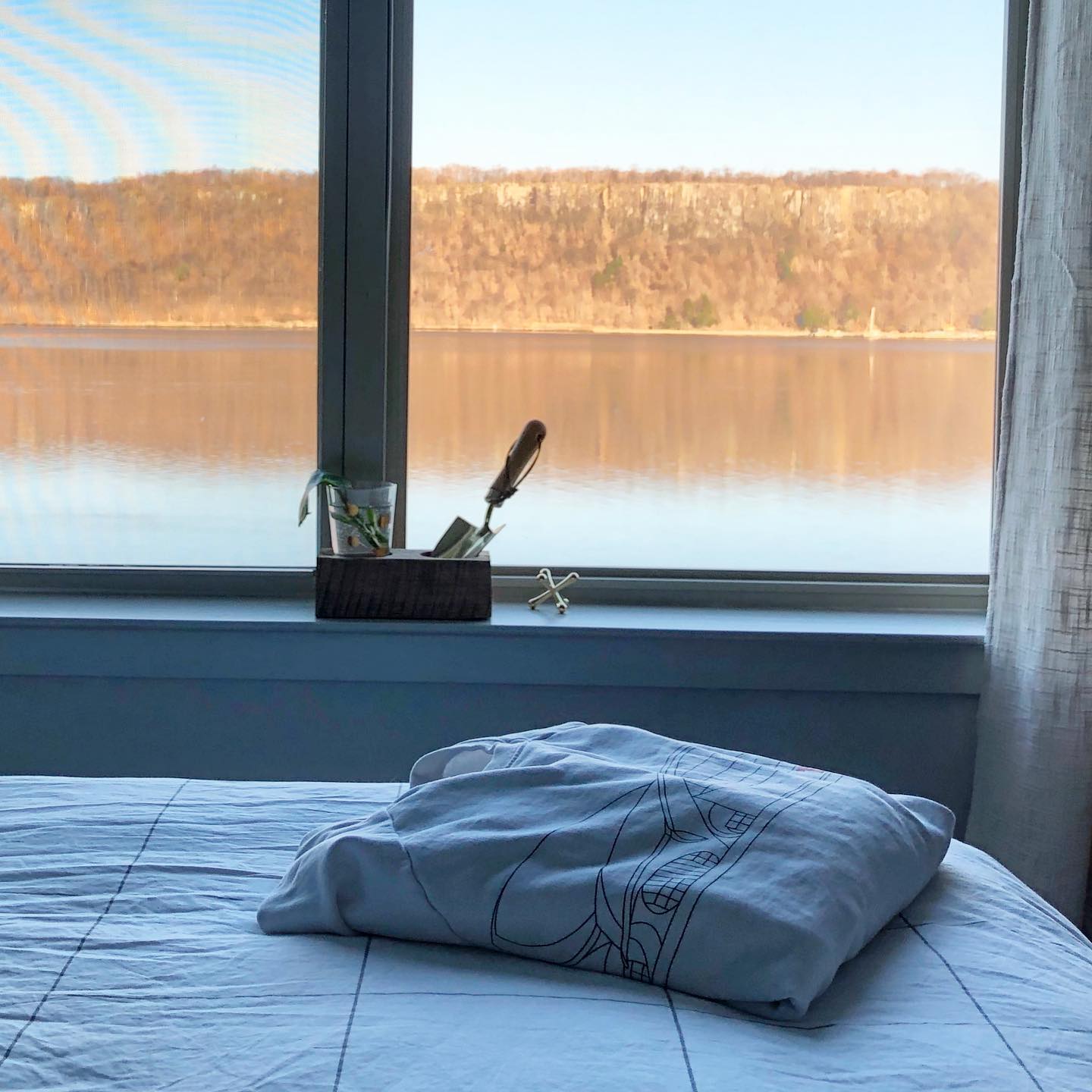 Morning Bed With River View