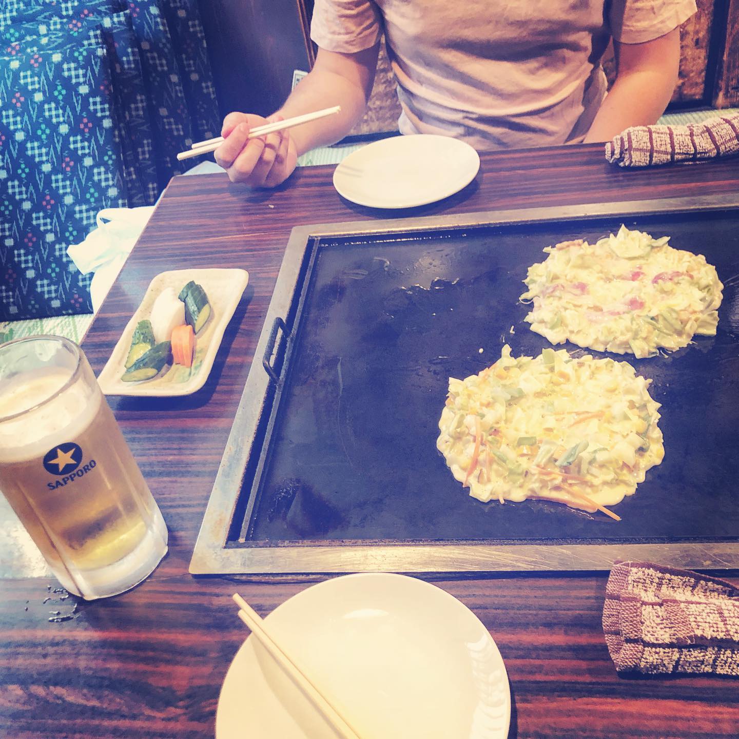 Okonomiyaki first meal – Sometaro