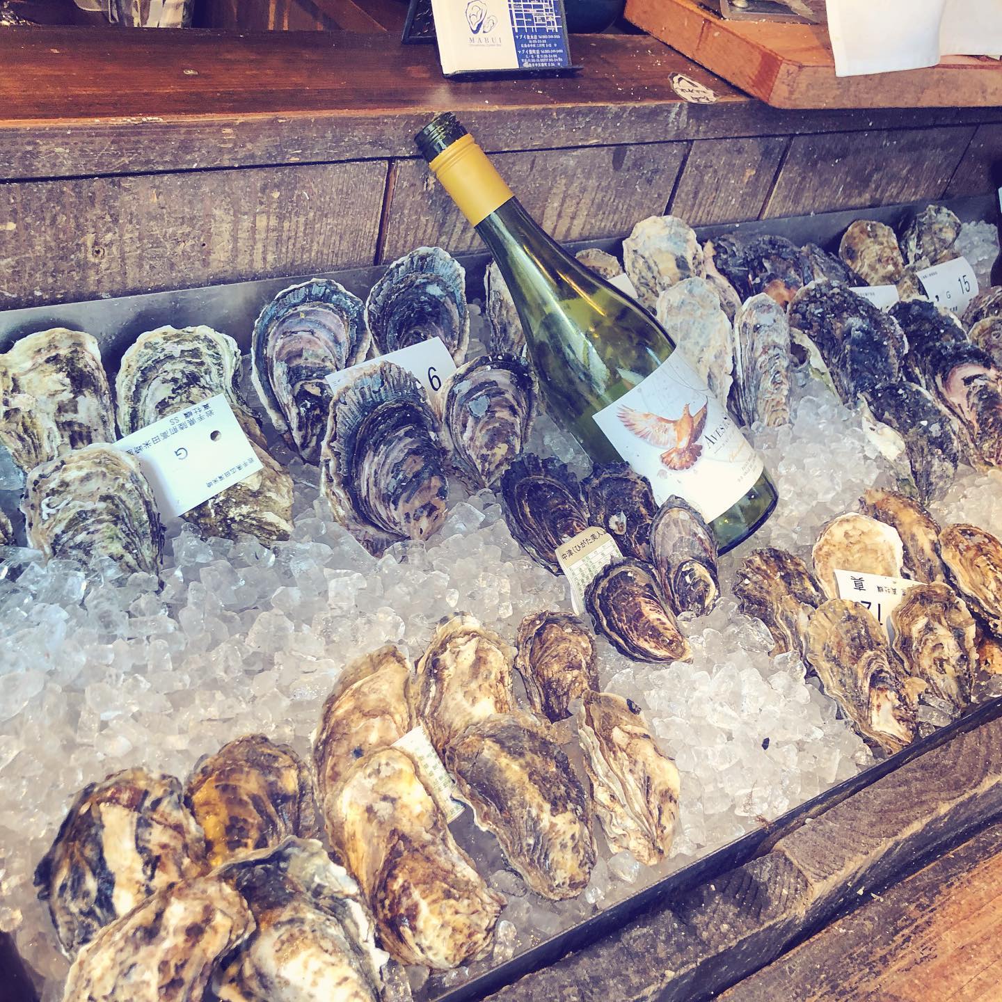 Local Oysters and California Chardonnay