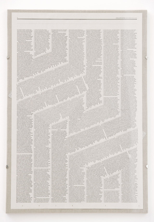 Dolum und Voldorper: Unique Newsprint Collage