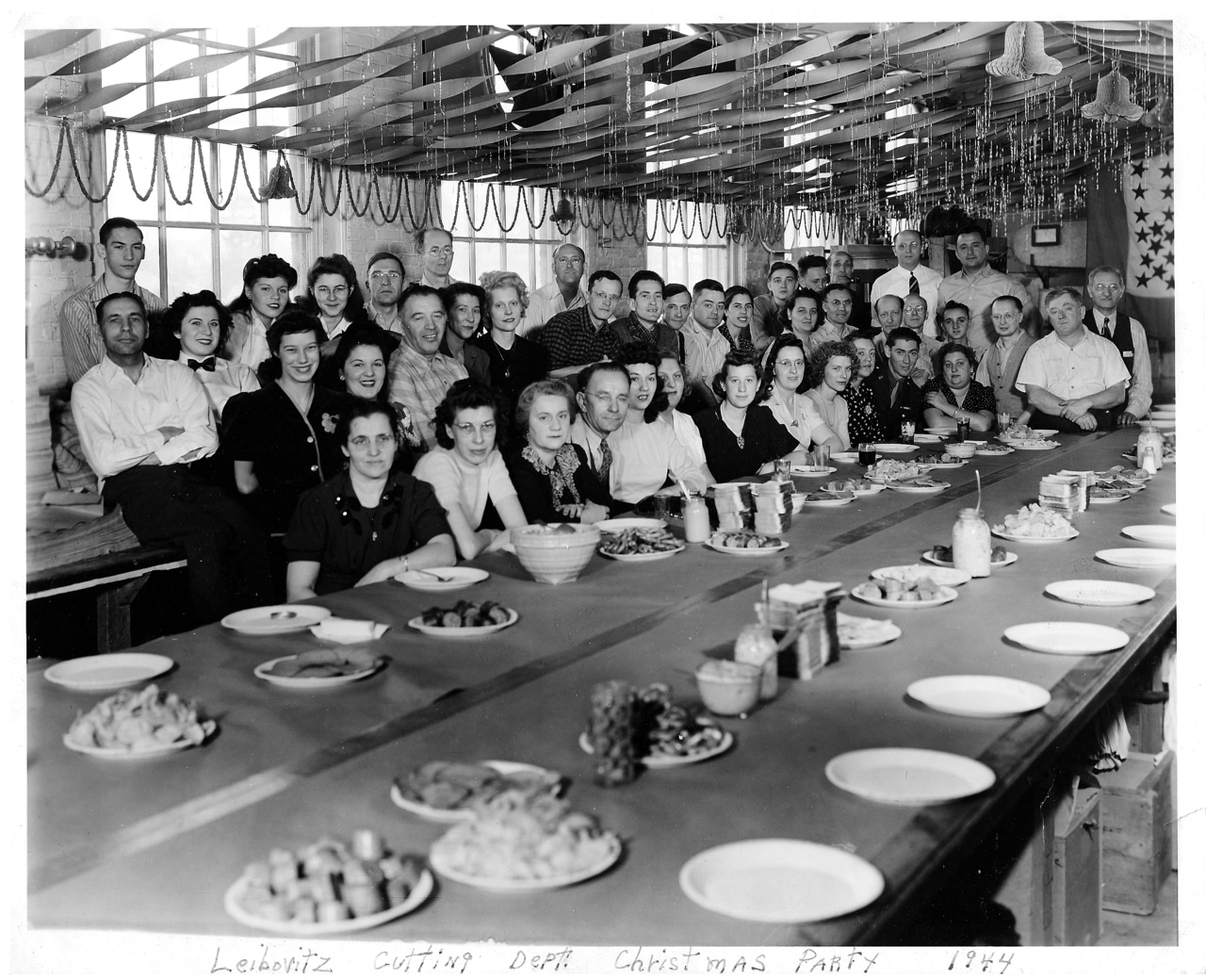 Lebovitz Cutting Dept. Christmas Party – 1944