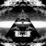 black and white triangle art