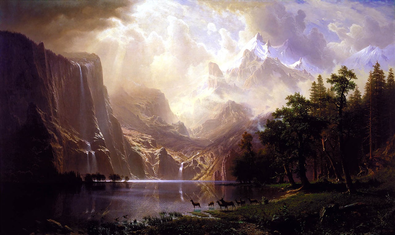 Among the Sierra Nevada, California by Albert Bierstadt