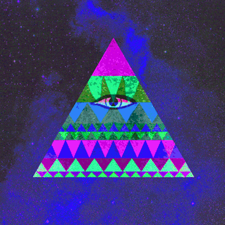 adding to my triangle theme with this psychedelic eye one! LOL