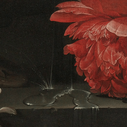 Abraham Mignon – The Overturned Banquet – 1660