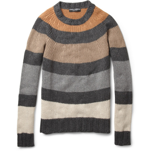 Dolce & Gabbana Striped Knitted Sweater