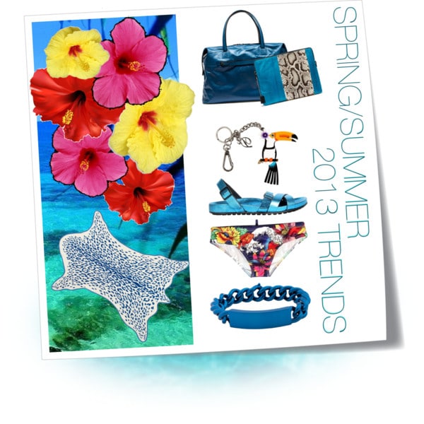 Neo-Metallic Teal & Bright Prints