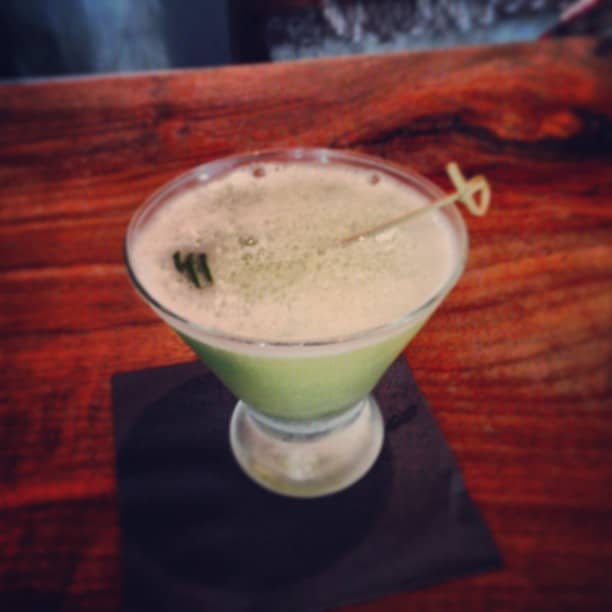 Special cucumber martini at nobu’s