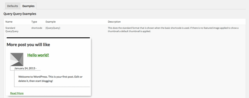 query-query wordpress plugin 2