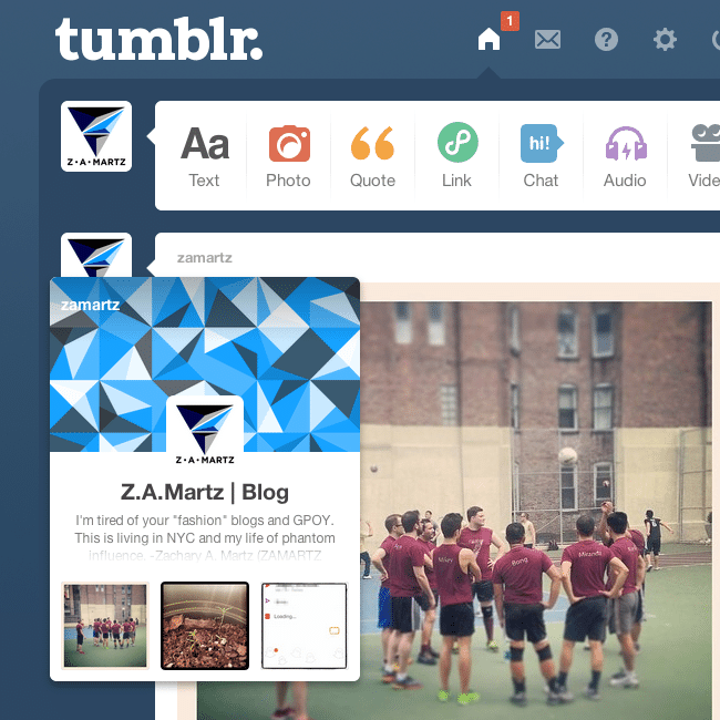 ZAMARTZ : New Tumblr Hovercards