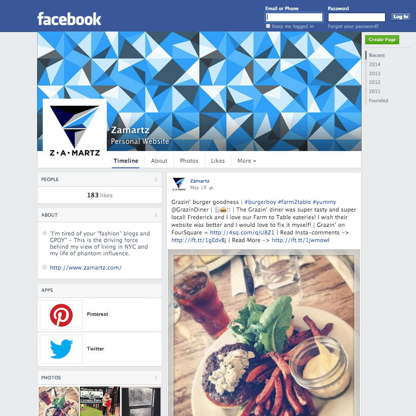 ZAMARTZ – New Facebook Page Look