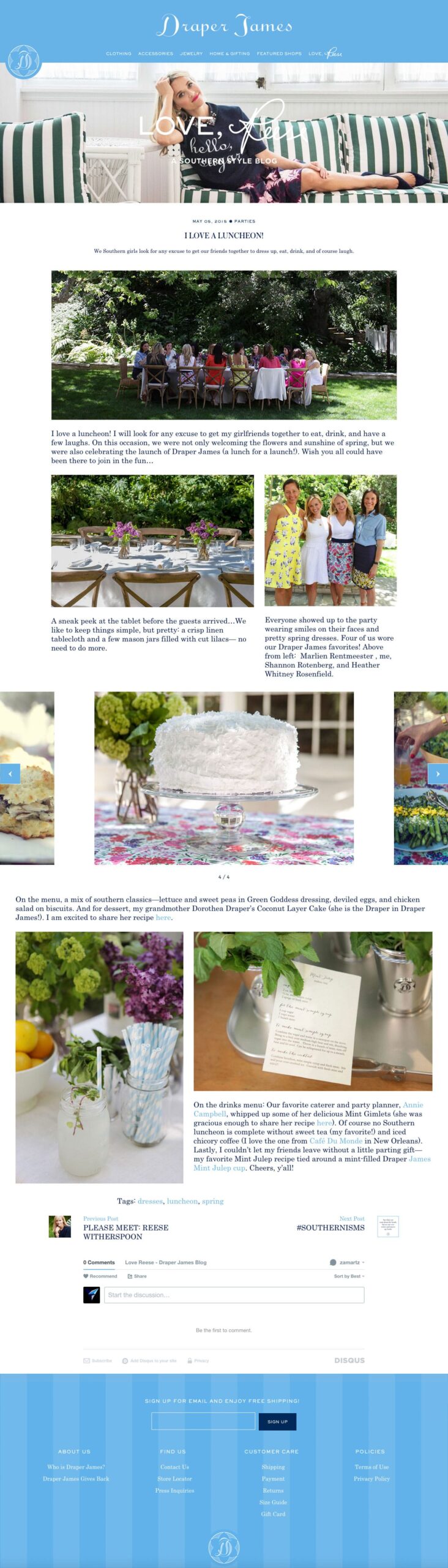 Love Reese Post page