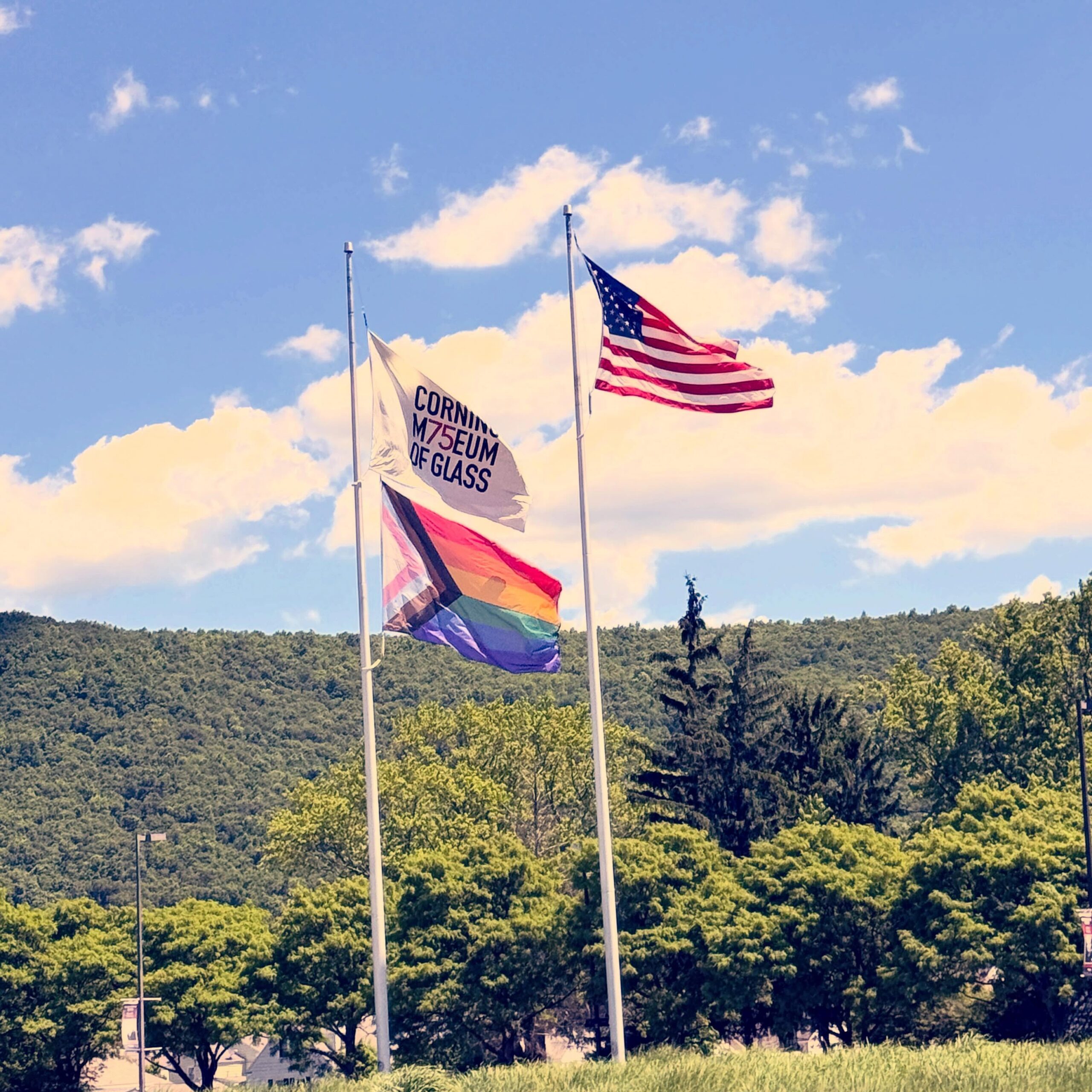 Corning Museum Flags Display