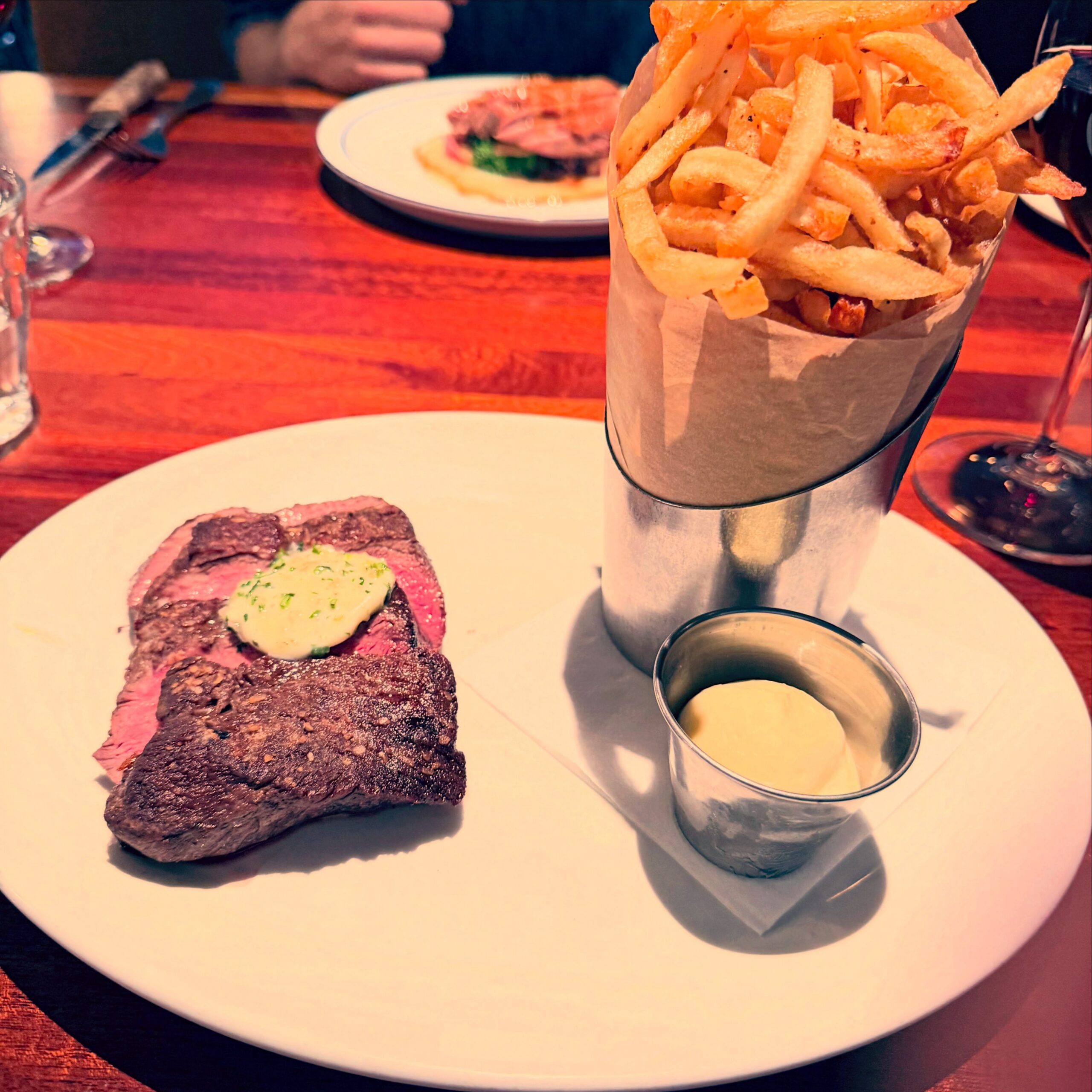 Steak Frites with Herb Butter & Aioli