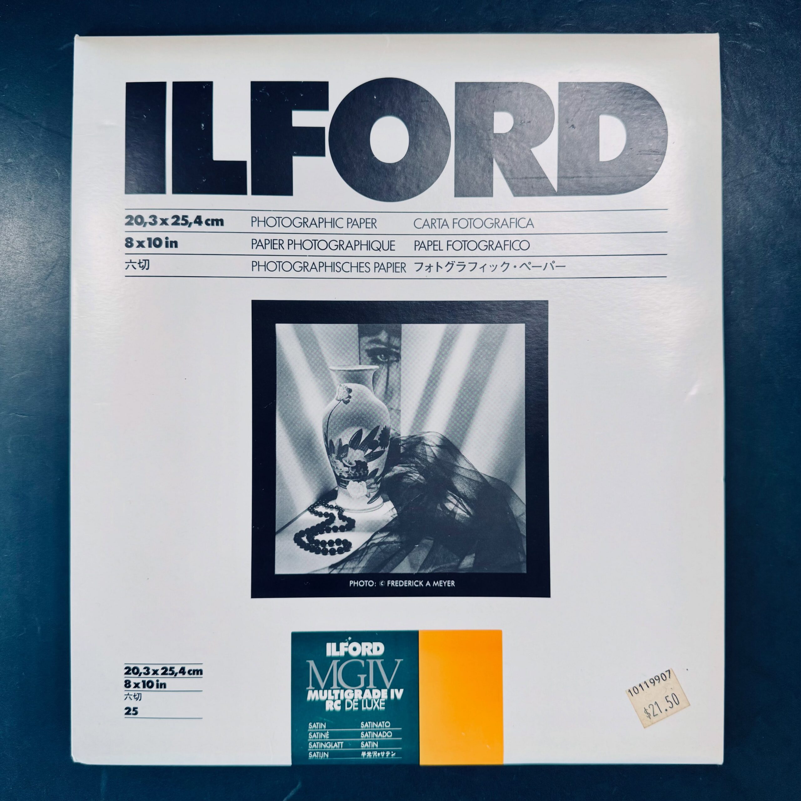 Vintage Ilford MGIV Photo Paper Box 8x10