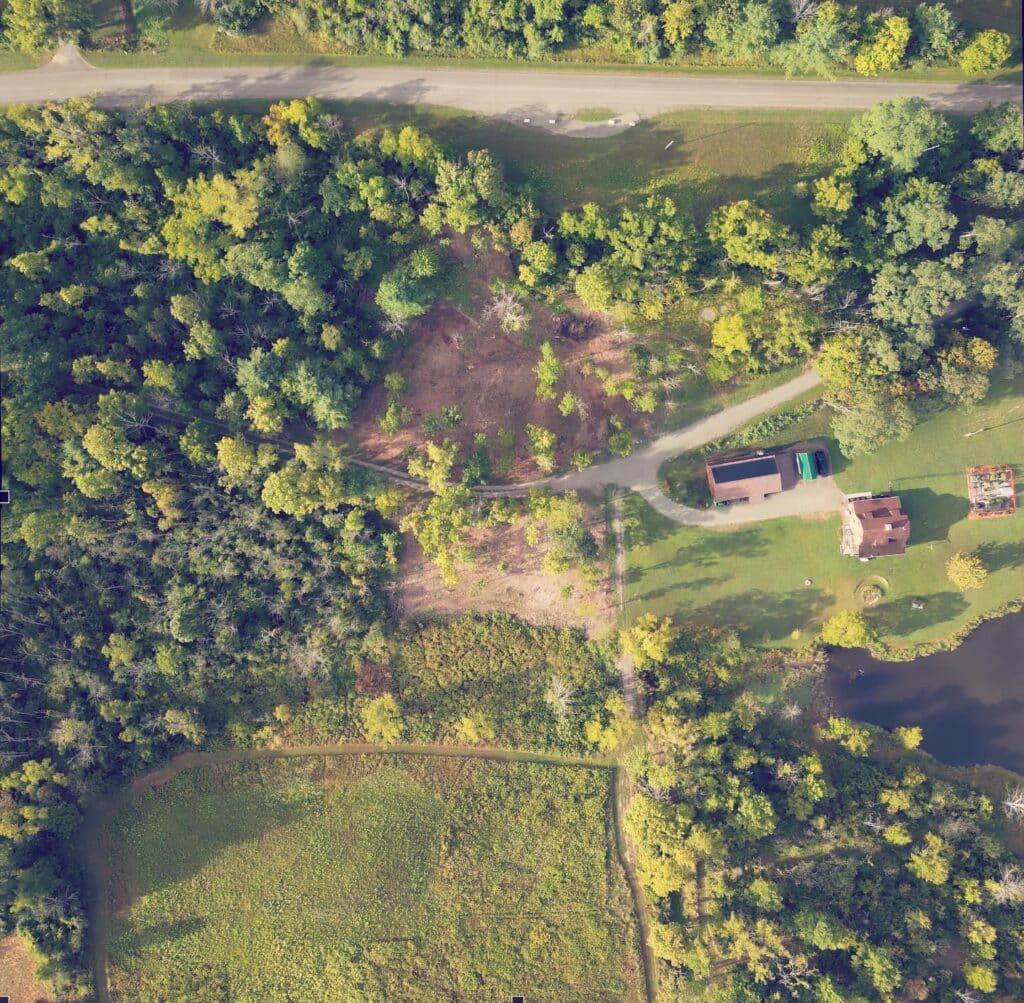 "Scenic Aerial View of Green Landscape"